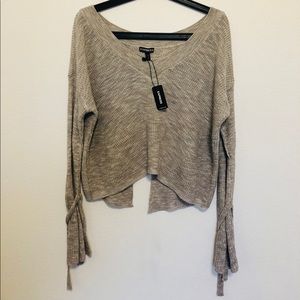 Express off the shoulder Croptop Sweater Sz M